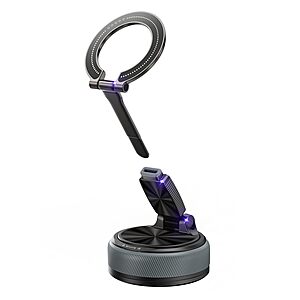 Magnetic Car Phone Mount, 2-in-1 Detachable Ring Stand  $10.19