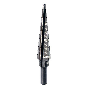 Milwaukee #1 Step Drill Bit, 13 Steps, 1/8"-1/2", 48-89-9201 + Free Shipping $10.12