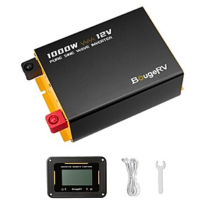 BougeRV 1000W 12V Pure Sine Wave Inverter with Bluetooth $99.49 + Free Shipping