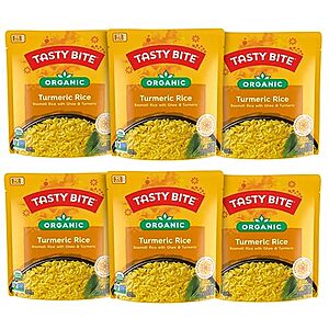 [SnS] $10.51* | 6-Pack 8.8-Oz TASTY BITE Organic Turmeric Rice at Amazon ($1.75 each)