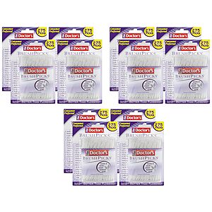 4-Pack 275-Count The Doctor's BrushPicks Interdental Toothpicks (1,100 Total) $7.68 w/ S&S + Free Shipping w/ Prime or on $35+