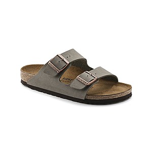 $76.49 | Birkenstock Unisex Arizona Birkibuc Stone at Woot!