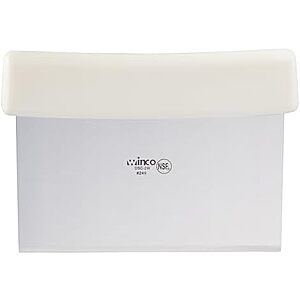 $2.69* | Winco 6'' x 3" Scraper with Plastic Handle & Stainless Steel Blade (White) at Amazon
