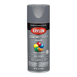 Krylon COLORmaxx 12 oz. All-Purpose Spray Paint Primer (Gray) $4.48 + Free Shipping w/ Prime or on $35+