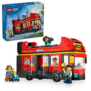 384-Piece LEGO City Red Double-Decker Sightseeing Bus Toy Vehicle Set $24 + Free Shipping w/ Prime or on orders over $35