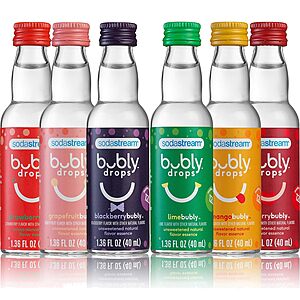 6-Pack 1.36-Oz SodaStream Bubly Drops Sparkling Water Flavor Variety Pack $12.82 w/ S&S + Free Shipping w/ Prime or on $35+