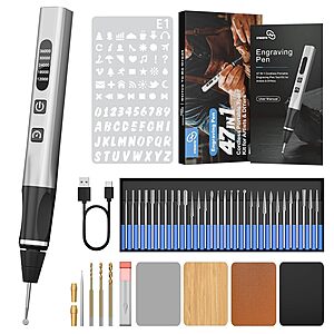 47-in-1 STREBITO Cordless Engraving Pen Kit $11.99 + Free Shipping w/ Prime or on $35+