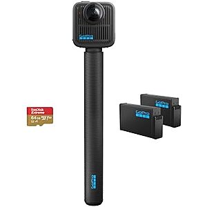 $369* | GoPro MAX2 8K Action Camera w/ 4' Extension Pole, 2 Batteries, 64GB microSD at Amazon