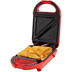 $12.65* | Tasty 600W Mini Sandwich Maker w/ Dual-Sided Nonstick Cooking Surface at Amazon
