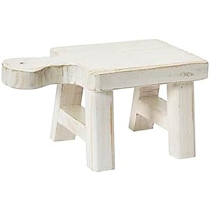 Creative Co-Op Decorative Wood Pedestal (White) $10.32 + Free Shipping w/ Prime or on orders over $35
