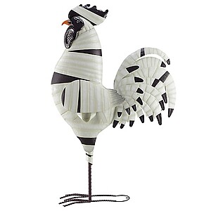 6 ft Red Shed Indoor/Outdoor Mummy Metal Rooster Halloween Statue, $149.99, free pickup, Tractor Supply Company