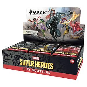 Magic: The Gathering | Marvel Super Heroes Play Booster Box | 30 Packs | Collectible Trading Card Game $119.94