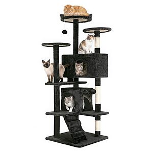 FDW 54" Cat Tree Tower Multi-Level Indoor Activity Center( Dark Gray) $34.10 + Free S&H w/ Prime or $35+
