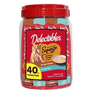 Select Accts [S&S,AC]40 Tubes 0.5 Oz Delectables Squeeze Up Variety Pack $11.32 + Free S&H w/ Prime or $35+