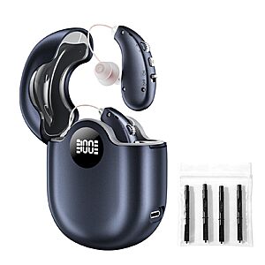 Villear OTC Hearing Aids for Seniors, 16-Channel Digital Chip for Clear Speech, Intelligent Noise Reduction & Anti-Howling $59.99