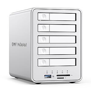 ORICO 2.5-inch All-Flash Enclosure 5 Gbps Data Transfer, 10 Gbps USB Hub (5 Bay) - $131.99