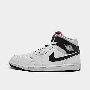 Nike Men's Air Jordan Retro 1 Mid Casual Shoes (Summit White/Neutral Grey/Infrared 23/Black) $56 + Free Shipping