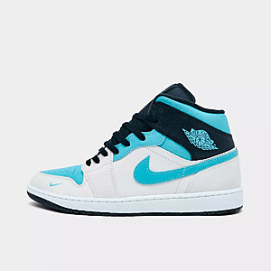 Nike Men's Air Jordan Retro 1 Mid SE Casual Shoes (Summit White/Blue Chill/Black) $56 + Free Shipping