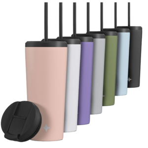 4-Pack: JoyJolt 24oz Vacuum Insulated Tumblers with Straw & Flip Lids (Various Colors) $24.99 + Free Shipping
