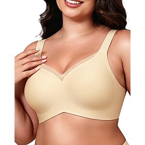 LEVAO Women’s Jelly Seamless Wireless Bra (S-3XL, Various Colors) $7.49 + Free Shipping w/ Prime or on $35+
