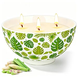 Amazon – YUEONEWIN 3-Wick Citronella Soy Wax Candle $7.49 w/ Code