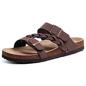 KIDMI Women's Braided Cork Footbed Sandals w/ Arch Support from $10.49 + Free Shipping w/ Prime or on $35+