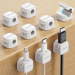 9-Pack Joyroom Magnetic Adhesive Cable Clips Cord Organizer $5.49 + Free Shipping w/ Prime or on $35+