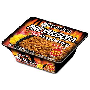 Maruchan Yakisoba, FIRE Mango Habanero Flavor – Stir-Fried Japanese Instant Ramen Noodles, High Protein Microwavable Meal – 3.93 Oz. (8 Pack)~$8.87 With S&S @ Amazon