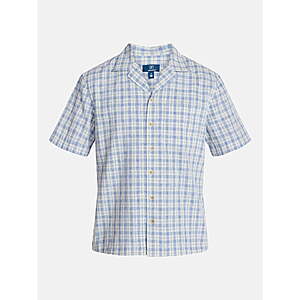George Men's Textured Camp Shirt (Multi Colors, Sizes S-5XL) $6.10 + Free Shipping w/ Walmart+ or on $35+