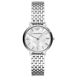 Emporio Armani Men's Classic 43mm Silver Dial Quartz Watch $74.99