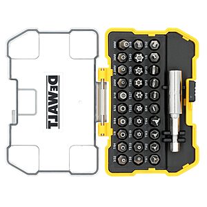 DEWALT Torx Security Bit Set, 31-Piece Screwdriver Torx Bit Set with Case, Universal 1/4 In Hex, (DWAX200) $14.23