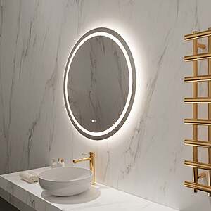 Kio 32" Round LED Lighted Mirror $349.99 Free Shipping Costco.com