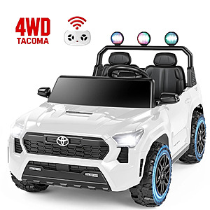 Wisairt 24V 4WD Licensed Toyota Tacoma Ride On Car for Kids, Battery Powered $230.92