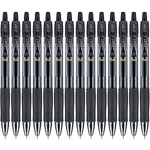 $12.99* | 14-Pk Pilot G2 Premium Fine Point Rolling Ball Gel Pens (Black/0.7mm) at Amazon
