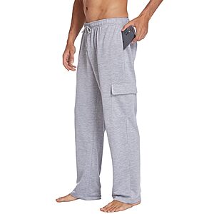 Deyeek Men's Straight Leg Cargo Sweatpants w/ Pockets (Various) $11.99 + Free Shipping w/ Prime or on $35+