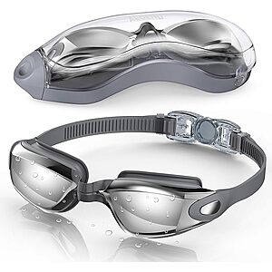 Aegend Adult Swim Goggles w/ Anti-Fog UV-Protective Lenses, Quick-Release Clasp & Case (Select Styles/Colors) $2.99 + Free Shipping w/ Prime or on $35+