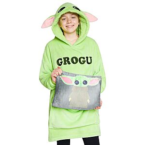 Disney 2-in-1 Blanket Hoodie for Kids, Oversized Fleece Pullover with Sherpa Hood, (Various) - from $9.99