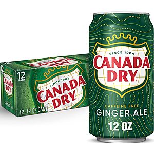 12-Pack 11-Oz Canada Dry Ginger Ale: 3 for $14.74 w/ S&S + Free Shipping w/ Prime or $35+