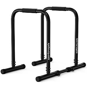 Sportsroyals 400LB Adjustable Dip Bar Station w/ Parallette & Parallel Bars $32.99 + Free Shipping w/ Prime or on $35+