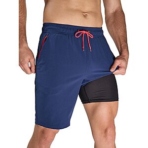 Arcweg 2-in-1 Men's 9" Swim Trunks w/ Compression Liner $10.99 + Free Shipping w/ Prime or on $35+