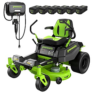 Greenworks 80V 42" CrossoverZ Zero-Turn Lawn Mower w/ 6 Batteries $3000 + Free Shipping