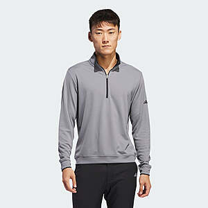 Adidas men's lightweight half-zip top - $7