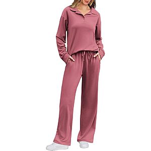 2-Piece Ekouaer Lounge Sets $12 + Free Shipping w/ Prime or orders $35+