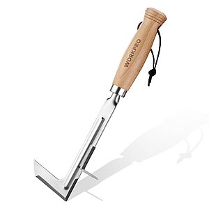 [Prime] 12" WORKPRO Stainless Steel Crack Weeder w/ Beech Wood Handle $8.99 + Free Shipping