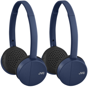 2-Pack: JVC On-Ear Bluetooth Fold Flat Headphones (Navy) $18 + Free Shipping