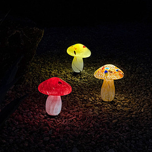 Costco - Infinity X1 Solar Glass Mushroom Lights, 3-count $9.97 in store only YMMV
