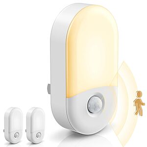 2-Count L LOHAS LED 30/60-Lumen Plug-In Motion Sensor Night Lights (3000K) $6.99 ($3.50 each) + Free Shipping w/ Prime or on $35+