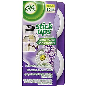 $1.89 or less S&S AMAZON Air Wick Stick Ups Air Freshener, Lavender & Chamomile, 2.1 Ounce