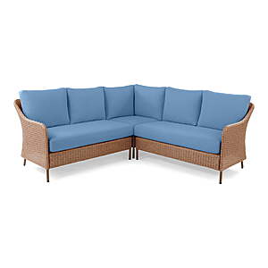 Mainstays Chelsea 4-Piece Outdoor Wicker Sectional Dining Set (Blue) $297.00 + Free Shipping w/ Walmart+ or on $35+