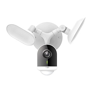 TP-Link Tapo 2K QHD 2800-Lumen Hardwired Outdoor Floodlight Security Camera w/ Smart AI Detection $79.99 + Free Store Pickup at Home Depot or Free Shipping